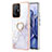 Coque Silicone Motif Fantaisie Souple Couleur Unie Etui Housse avec Support Bague Anneau Y05B pour Xiaomi Mi 11T 5G Blanc