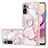 Coque Silicone Motif Fantaisie Souple Couleur Unie Etui Housse avec Support Bague Anneau Y05B pour Xiaomi Poco M5S Petit