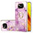 Coque Silicone Motif Fantaisie Souple Couleur Unie Etui Housse avec Support Bague Anneau Y05B pour Xiaomi Poco X3 NFC Violet Clair