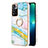 Coque Silicone Motif Fantaisie Souple Couleur Unie Etui Housse avec Support Bague Anneau Y05B pour Xiaomi Redmi Note 11 Pro+ Plus 5G Petit