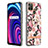 Coque Silicone Motif Fantaisie Souple Couleur Unie Etui Housse avec Support Bague Anneau Y06B pour Realme C25Y India Petit