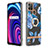 Coque Silicone Motif Fantaisie Souple Couleur Unie Etui Housse avec Support Bague Anneau Y06B pour Realme C25Y India Petit