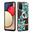 Coque Silicone Motif Fantaisie Souple Couleur Unie Etui Housse avec Support Bague Anneau Y06B pour Samsung Galaxy A02s Petit