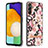 Coque Silicone Motif Fantaisie Souple Couleur Unie Etui Housse avec Support Bague Anneau Y06B pour Samsung Galaxy A04s Petit