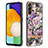 Coque Silicone Motif Fantaisie Souple Couleur Unie Etui Housse avec Support Bague Anneau Y06B pour Samsung Galaxy A04s Petit