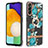 Coque Silicone Motif Fantaisie Souple Couleur Unie Etui Housse avec Support Bague Anneau Y06B pour Samsung Galaxy A04s Petit