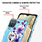 Coque Silicone Motif Fantaisie Souple Couleur Unie Etui Housse avec Support Bague Anneau Y06B pour Samsung Galaxy A12 5G Petit
