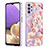 Coque Silicone Motif Fantaisie Souple Couleur Unie Etui Housse avec Support Bague Anneau Y06B pour Samsung Galaxy A13 4G Petit