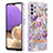 Coque Silicone Motif Fantaisie Souple Couleur Unie Etui Housse avec Support Bague Anneau Y06B pour Samsung Galaxy A13 4G Petit