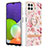 Coque Silicone Motif Fantaisie Souple Couleur Unie Etui Housse avec Support Bague Anneau Y06B pour Samsung Galaxy A22 4G Petit