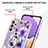 Coque Silicone Motif Fantaisie Souple Couleur Unie Etui Housse avec Support Bague Anneau Y06B pour Samsung Galaxy A23 5G Petit