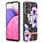 Coque Silicone Motif Fantaisie Souple Couleur Unie Etui Housse avec Support Bague Anneau Y06B pour Samsung Galaxy A33 5G Petit