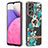 Coque Silicone Motif Fantaisie Souple Couleur Unie Etui Housse avec Support Bague Anneau Y06B pour Samsung Galaxy A33 5G Petit