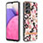 Coque Silicone Motif Fantaisie Souple Couleur Unie Etui Housse avec Support Bague Anneau Y06B pour Samsung Galaxy A33 5G Rose