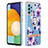 Coque Silicone Motif Fantaisie Souple Couleur Unie Etui Housse avec Support Bague Anneau Y06B pour Samsung Galaxy A52 4G Violet