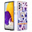 Coque Silicone Motif Fantaisie Souple Couleur Unie Etui Housse avec Support Bague Anneau Y06B pour Samsung Galaxy A72 4G Petit