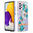 Coque Silicone Motif Fantaisie Souple Couleur Unie Etui Housse avec Support Bague Anneau Y06B pour Samsung Galaxy A72 4G Petit