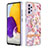 Coque Silicone Motif Fantaisie Souple Couleur Unie Etui Housse avec Support Bague Anneau Y06B pour Samsung Galaxy A72 4G Rose