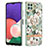 Coque Silicone Motif Fantaisie Souple Couleur Unie Etui Housse avec Support Bague Anneau Y06B pour Samsung Galaxy F42 5G Blanc