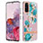 Coque Silicone Motif Fantaisie Souple Couleur Unie Etui Housse avec Support Bague Anneau Y06B pour Samsung Galaxy S20 5G Cyan