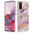 Coque Silicone Motif Fantaisie Souple Couleur Unie Etui Housse avec Support Bague Anneau Y06B pour Samsung Galaxy S20 5G Violet Clair