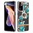 Coque Silicone Motif Fantaisie Souple Couleur Unie Etui Housse avec Support Bague Anneau Y06B pour Xiaomi Mi 11i 5G (2022) Cyan