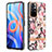 Coque Silicone Motif Fantaisie Souple Couleur Unie Etui Housse avec Support Bague Anneau Y06B pour Xiaomi Poco M4 Pro 5G Petit