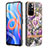 Coque Silicone Motif Fantaisie Souple Couleur Unie Etui Housse avec Support Bague Anneau Y06B pour Xiaomi Poco M4 Pro 5G Petit