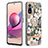 Coque Silicone Motif Fantaisie Souple Couleur Unie Etui Housse avec Support Bague Anneau Y06B pour Xiaomi Poco M5S Petit