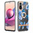 Coque Silicone Motif Fantaisie Souple Couleur Unie Etui Housse avec Support Bague Anneau Y06B pour Xiaomi Poco M5S Petit