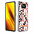 Coque Silicone Motif Fantaisie Souple Couleur Unie Etui Housse avec Support Bague Anneau Y06B pour Xiaomi Poco X3 NFC Petit