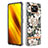 Coque Silicone Motif Fantaisie Souple Couleur Unie Etui Housse avec Support Bague Anneau Y06B pour Xiaomi Poco X3 NFC Petit