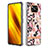 Coque Silicone Motif Fantaisie Souple Couleur Unie Etui Housse avec Support Bague Anneau Y06B pour Xiaomi Poco X3 NFC Rose