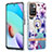 Coque Silicone Motif Fantaisie Souple Couleur Unie Etui Housse avec Support Bague Anneau Y06B pour Xiaomi Redmi 10 (2022) Violet