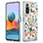 Coque Silicone Motif Fantaisie Souple Couleur Unie Etui Housse avec Support Bague Anneau Y06B pour Xiaomi Redmi Note 10 Pro 4G Petit