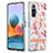 Coque Silicone Motif Fantaisie Souple Couleur Unie Etui Housse avec Support Bague Anneau Y06B pour Xiaomi Redmi Note 10 Pro Max Petit