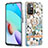 Coque Silicone Motif Fantaisie Souple Couleur Unie Etui Housse avec Support Bague Anneau Y06B pour Xiaomi Redmi Note 11 4G (2021) Petit