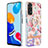 Coque Silicone Motif Fantaisie Souple Couleur Unie Etui Housse avec Support Bague Anneau Y06B pour Xiaomi Redmi Note 11 4G (2022) Petit