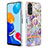 Coque Silicone Motif Fantaisie Souple Couleur Unie Etui Housse avec Support Bague Anneau Y06B pour Xiaomi Redmi Note 11 4G (2022) Petit