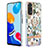 Coque Silicone Motif Fantaisie Souple Couleur Unie Etui Housse avec Support Bague Anneau Y06B pour Xiaomi Redmi Note 11 4G (2022) Petit