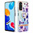 Coque Silicone Motif Fantaisie Souple Couleur Unie Etui Housse avec Support Bague Anneau Y06B pour Xiaomi Redmi Note 11 4G (2022) Petit