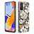 Coque Silicone Motif Fantaisie Souple Couleur Unie Etui Housse avec Support Bague Anneau Y06B pour Xiaomi Redmi Note 11 Pro 4G Blanc