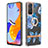 Coque Silicone Motif Fantaisie Souple Couleur Unie Etui Housse avec Support Bague Anneau Y06B pour Xiaomi Redmi Note 11 Pro 5G Petit