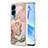 Coque Silicone Motif Fantaisie Souple Couleur Unie Etui Housse avec Support Bague Anneau YB1 pour Huawei Honor 90 Lite 5G Mixte