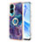 Coque Silicone Motif Fantaisie Souple Couleur Unie Etui Housse avec Support Bague Anneau YB1 pour Huawei Honor 90 Lite 5G Petit