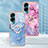 Coque Silicone Motif Fantaisie Souple Couleur Unie Etui Housse avec Support Bague Anneau YB1 pour Huawei Honor 90 Lite 5G Petit