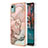 Coque Silicone Motif Fantaisie Souple Couleur Unie Etui Housse avec Support Bague Anneau YB1 pour Nokia C12 Petit