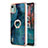 Coque Silicone Motif Fantaisie Souple Couleur Unie Etui Housse avec Support Bague Anneau YB1 pour Nokia C12 Petit