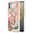 Coque Silicone Motif Fantaisie Souple Couleur Unie Etui Housse avec Support Bague Anneau YB1 pour Nokia C31 Petit