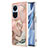 Coque Silicone Motif Fantaisie Souple Couleur Unie Etui Housse avec Support Bague Anneau YB1 pour Oppo Reno10 5G Mixte